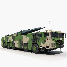 China DF 17 hypersonic missile 3D model